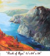 ROCK OF AGES, Newfoundland, Canada, Oil on Canvas